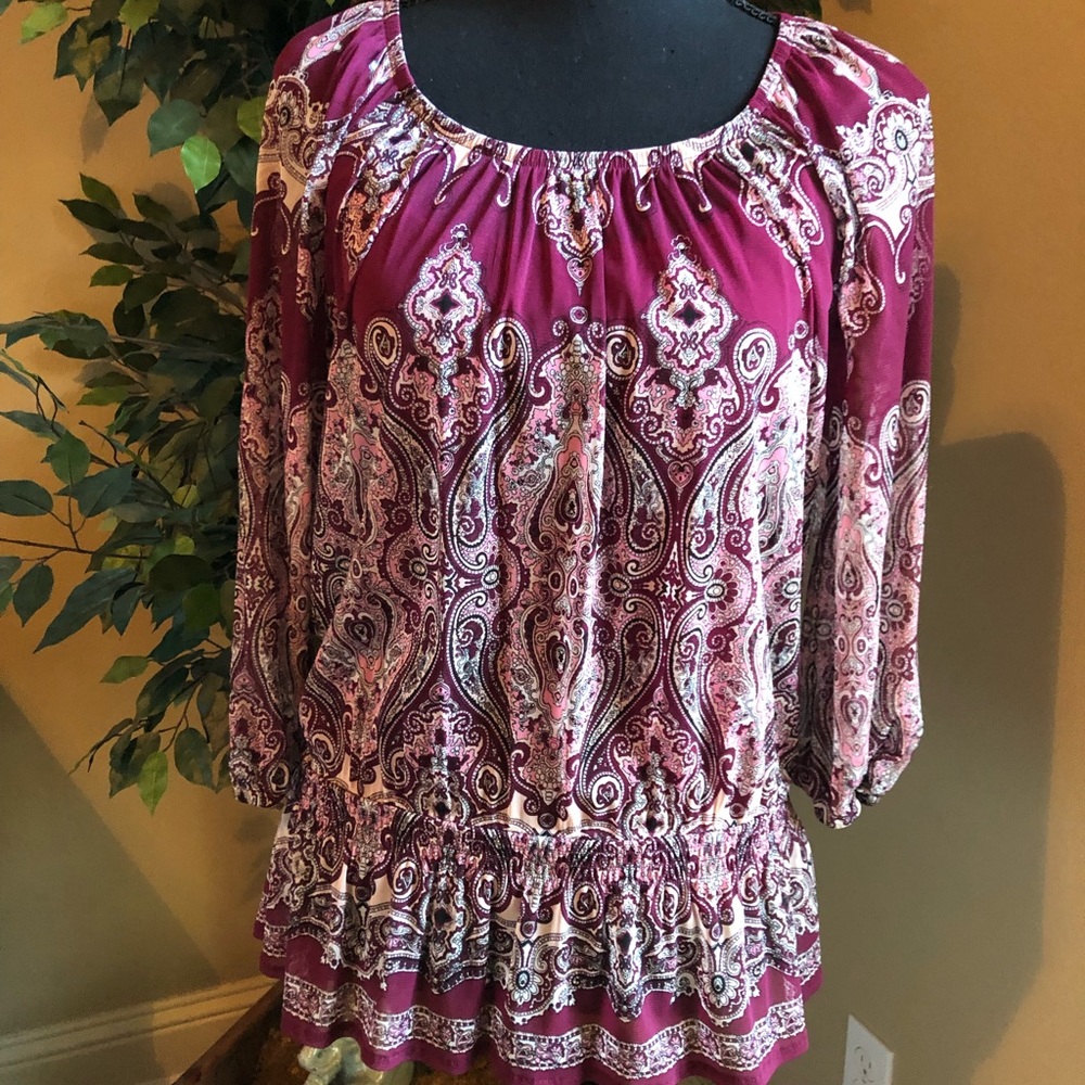 Pretty wine color blouse
